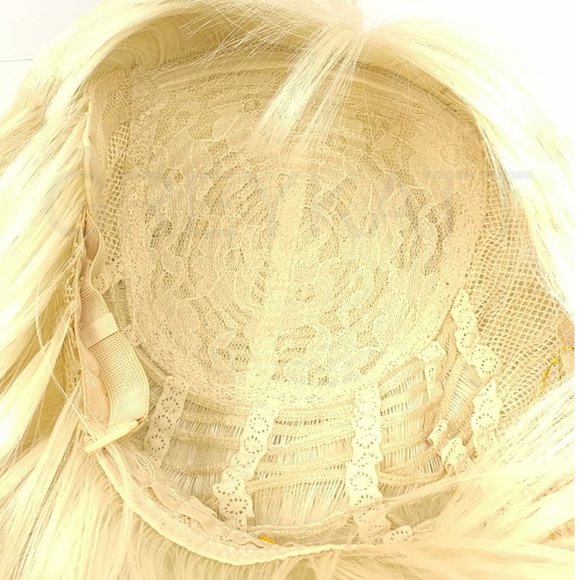 Blonde Blunt Cut Bangs Straight Wig main image 5